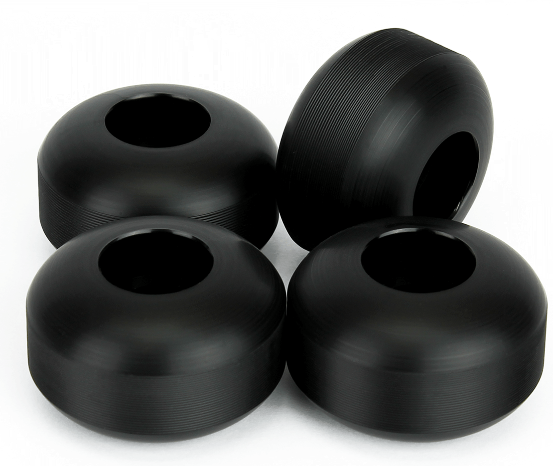 Blank skateboard wheels black 99A