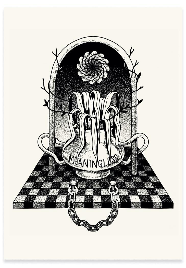 The Dudes Meaningless Unlimited Print - white The Dudes Meaningless Unlimited Print - white