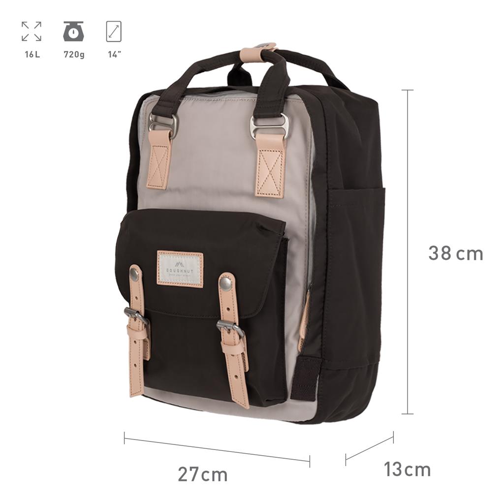 Doughnut Macaroon Rucksack - ivory x expresso