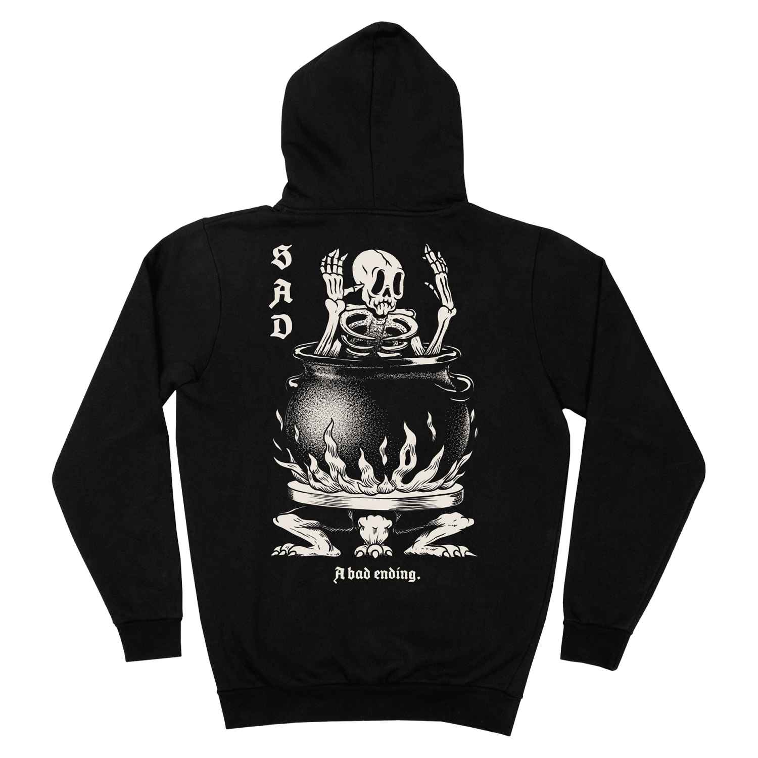 The Dudes Sad Classic Premium Hoody - Black XXXL