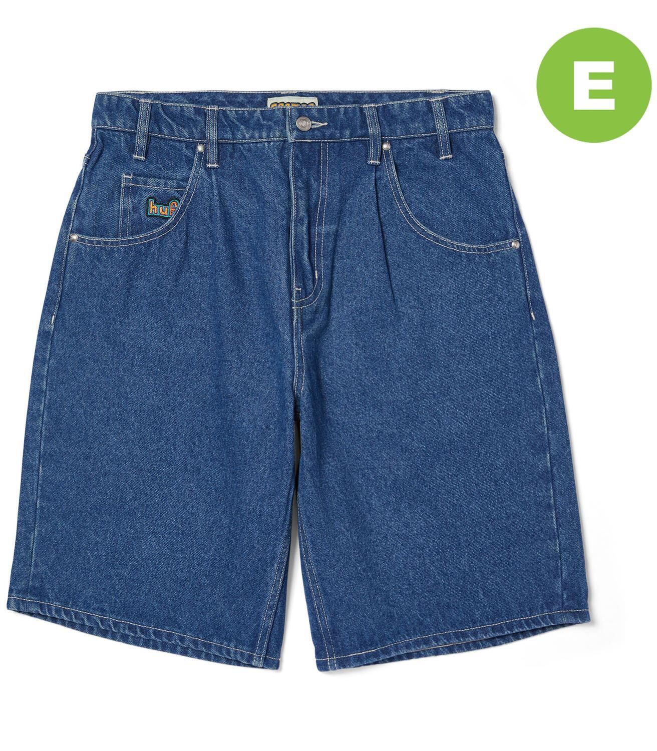 HUF Cromer Short - stone wash indigo 32 HUF Cromer Short - stone wash indigo 32