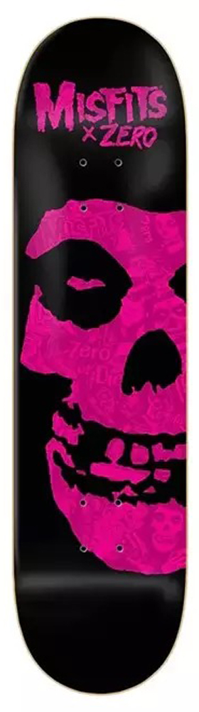 Zero Skateboard Deck x Misfits Fiend Skull Collage Pink 8,25 Zero Skateboard Deck x Misfits Fiend Skull Collage Pink 8,25