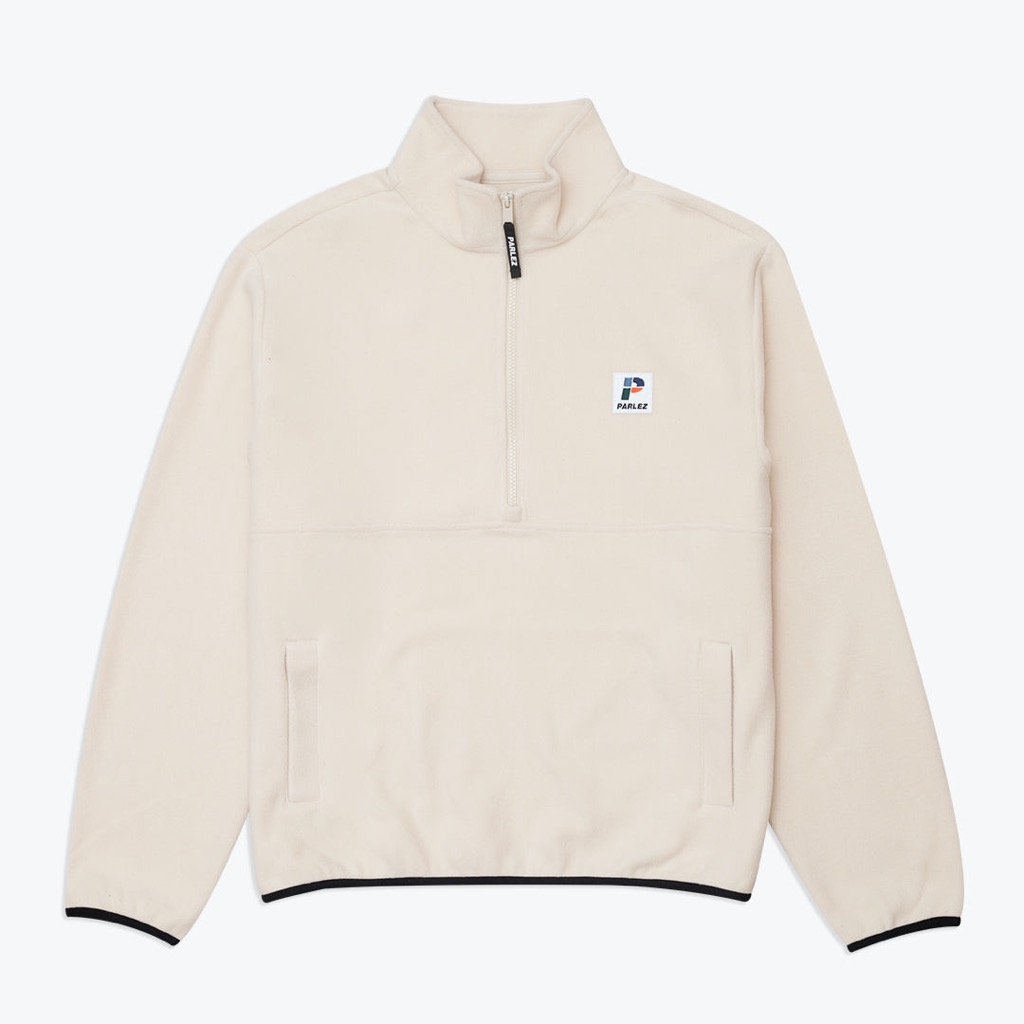 Parlez Reese Fleece Quarter Zip - ecru XXL