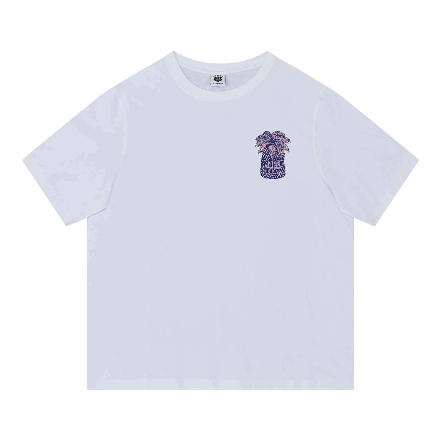 10066701-1 The Dudes Marea Palmerita T-Shirt Premium - white XXXL