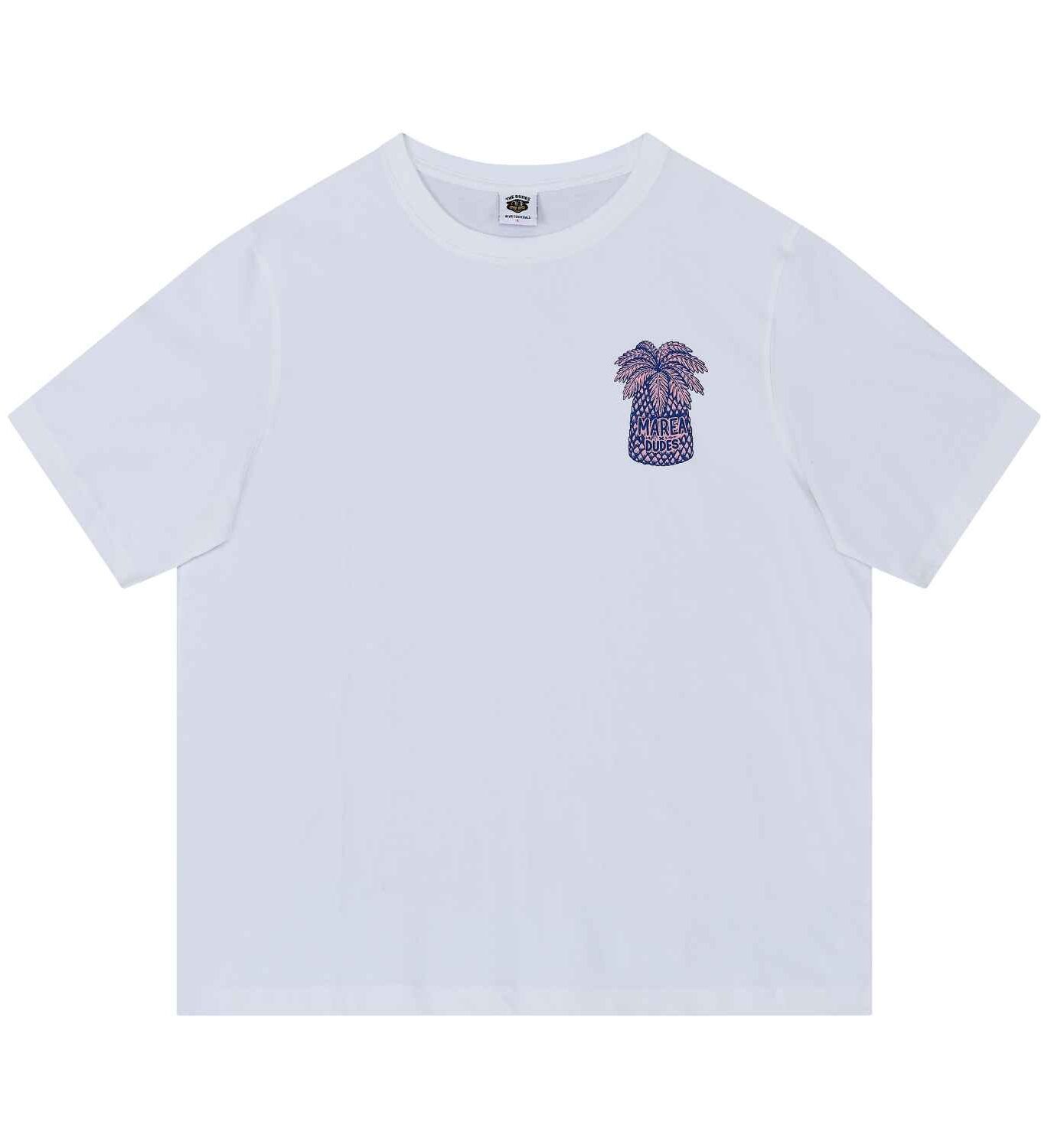 10066701-1 The Dudes Marea Palmerita T-Shirt Premium - white XXXL