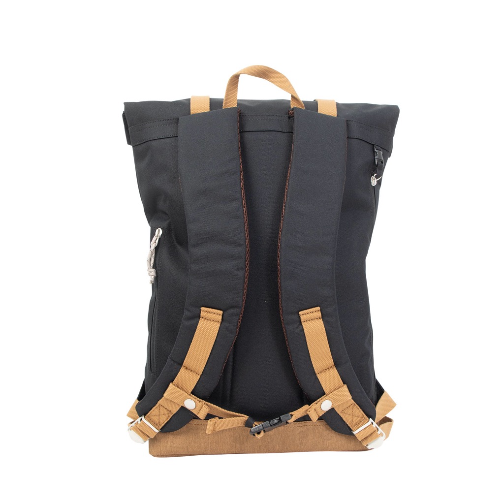 Doughnut Christopher Euro Rucksack Rolltop Rucksack - black x khaki