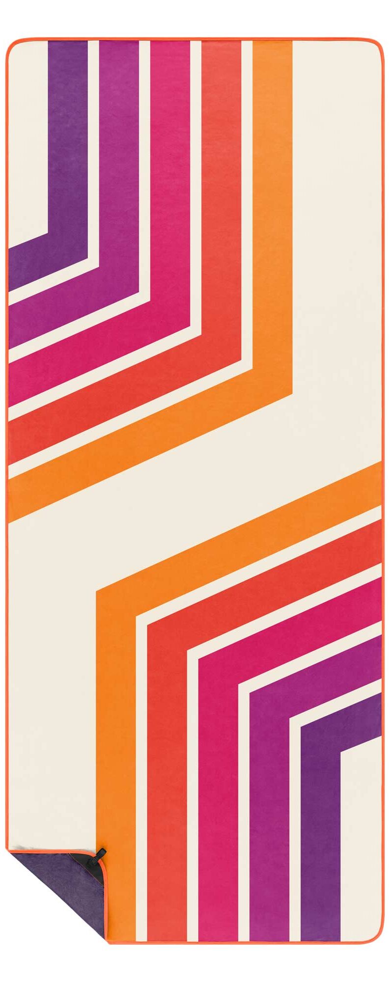 RUMPL Towel EVERYWHERE SHAMMY PRINTED, retro sunrise