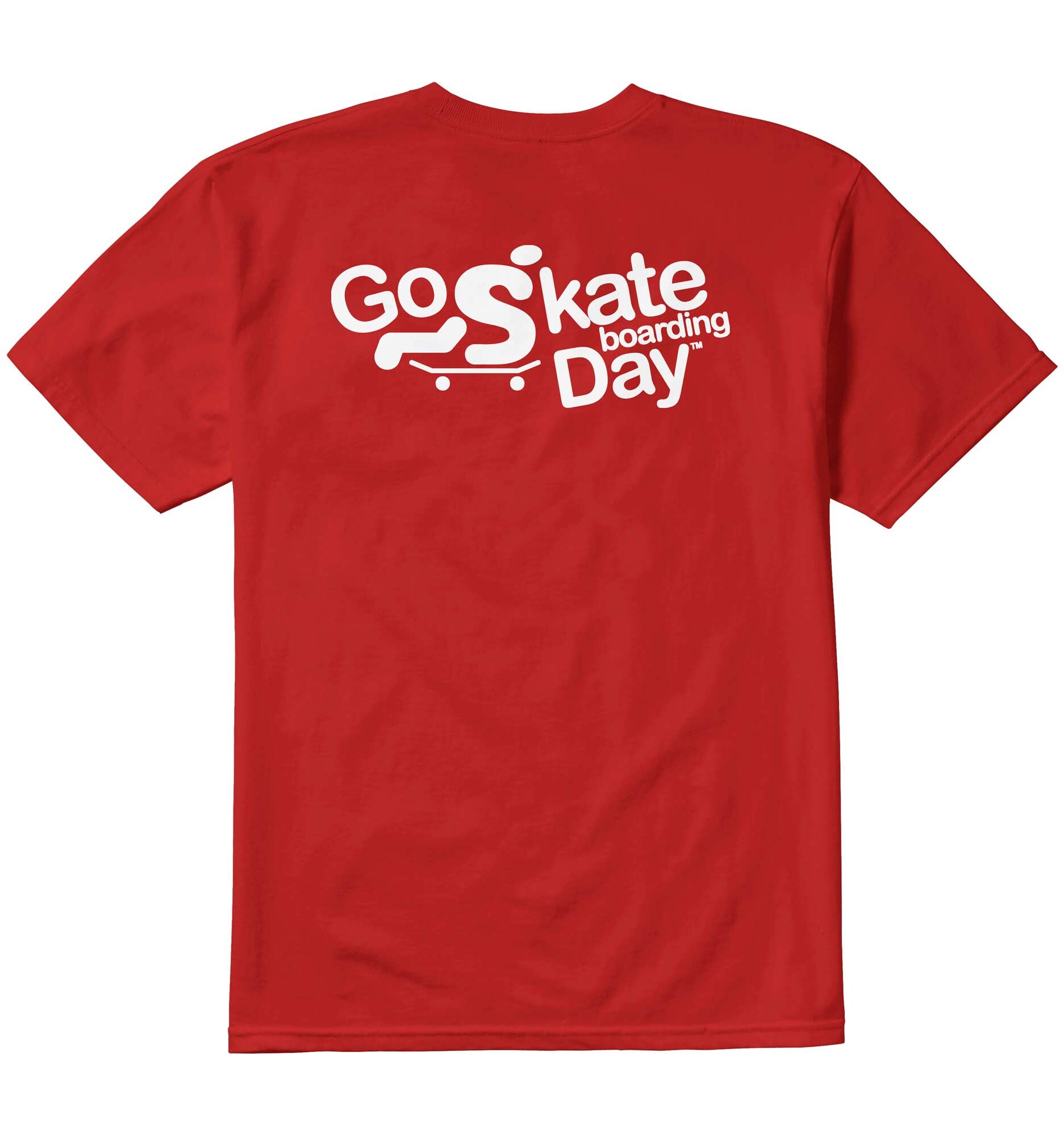 eS SKB T-Shirt GO SKATE, red XXL