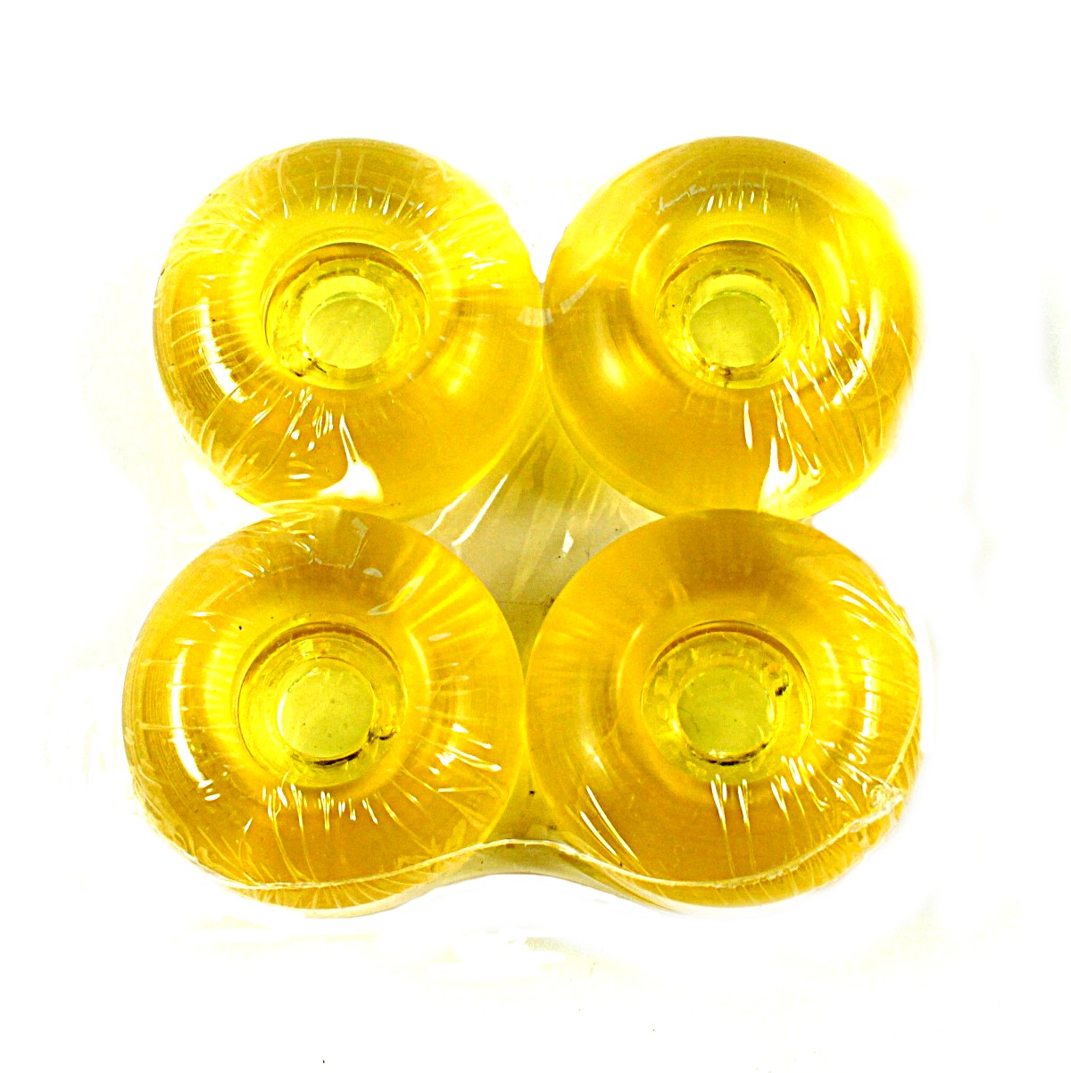 Blank Skateboard Rollen klar-gelb 99A 50mm