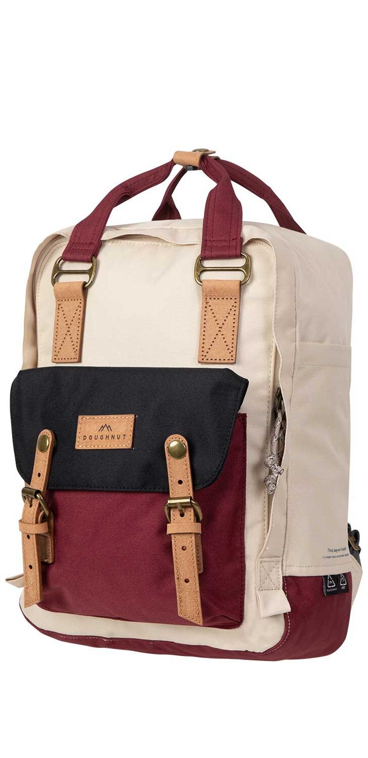 Doughnut Macaroon Reborn Series Rucksack - stone x wine