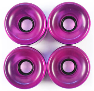 Blank Longboard Wheels Clear Purple 70mm 82A