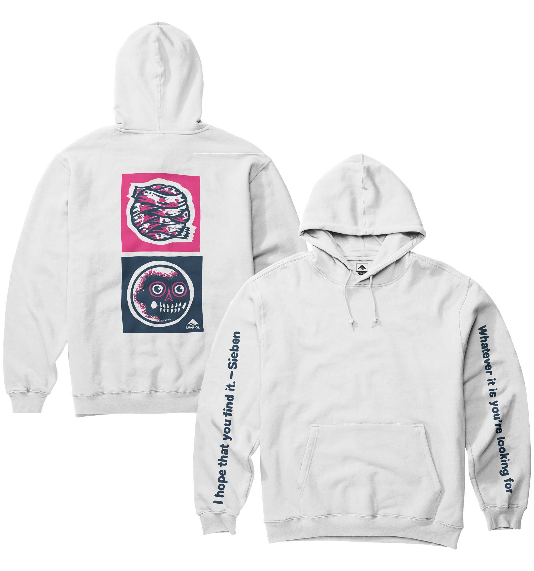 EMERICA Sweat SIEBEN HOODIE white EMERICA Sweat SIEBEN HOODIE, white XL