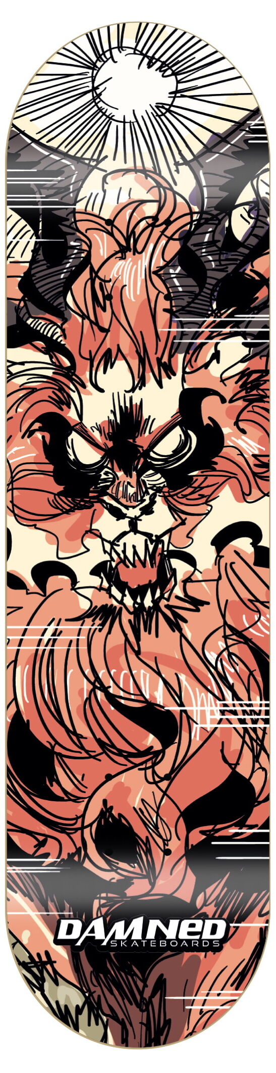 Damned Skateboard Deck DS Draco Ignis