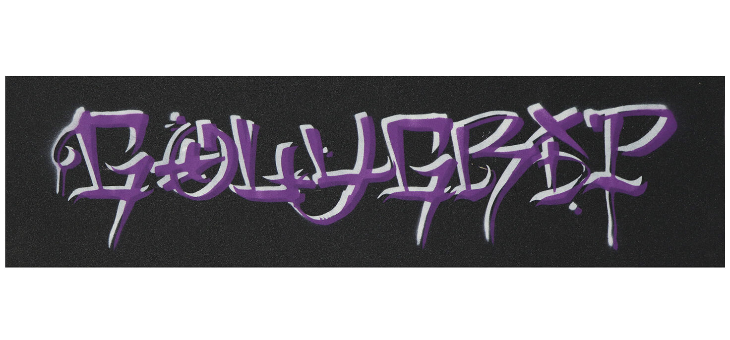 Goly Skateboard Griptape OG Purple White 9" Goly Skateboard Griptape OG Purple White 9"