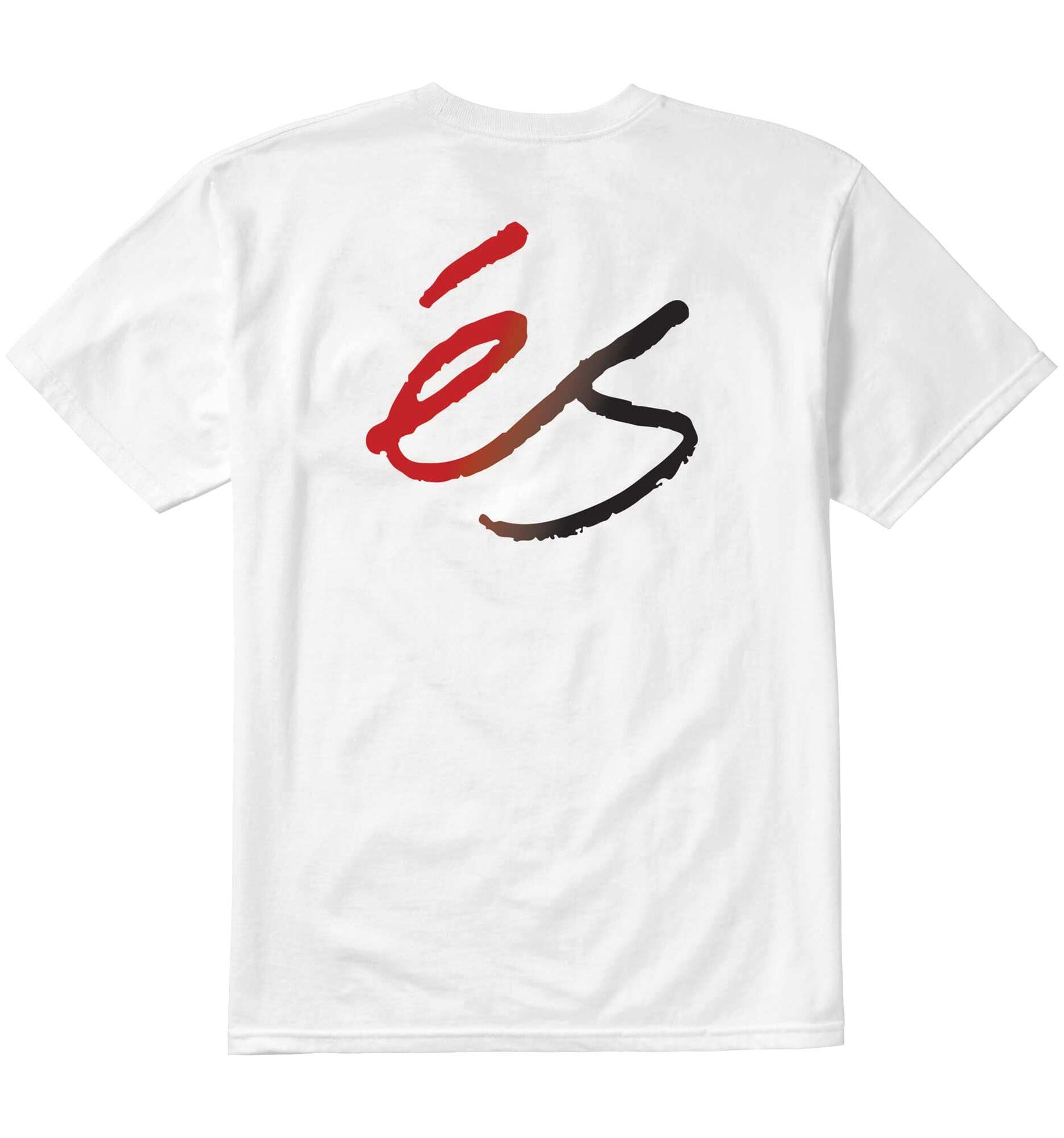 eS SKB T-Shirt TEAM FADE, white S