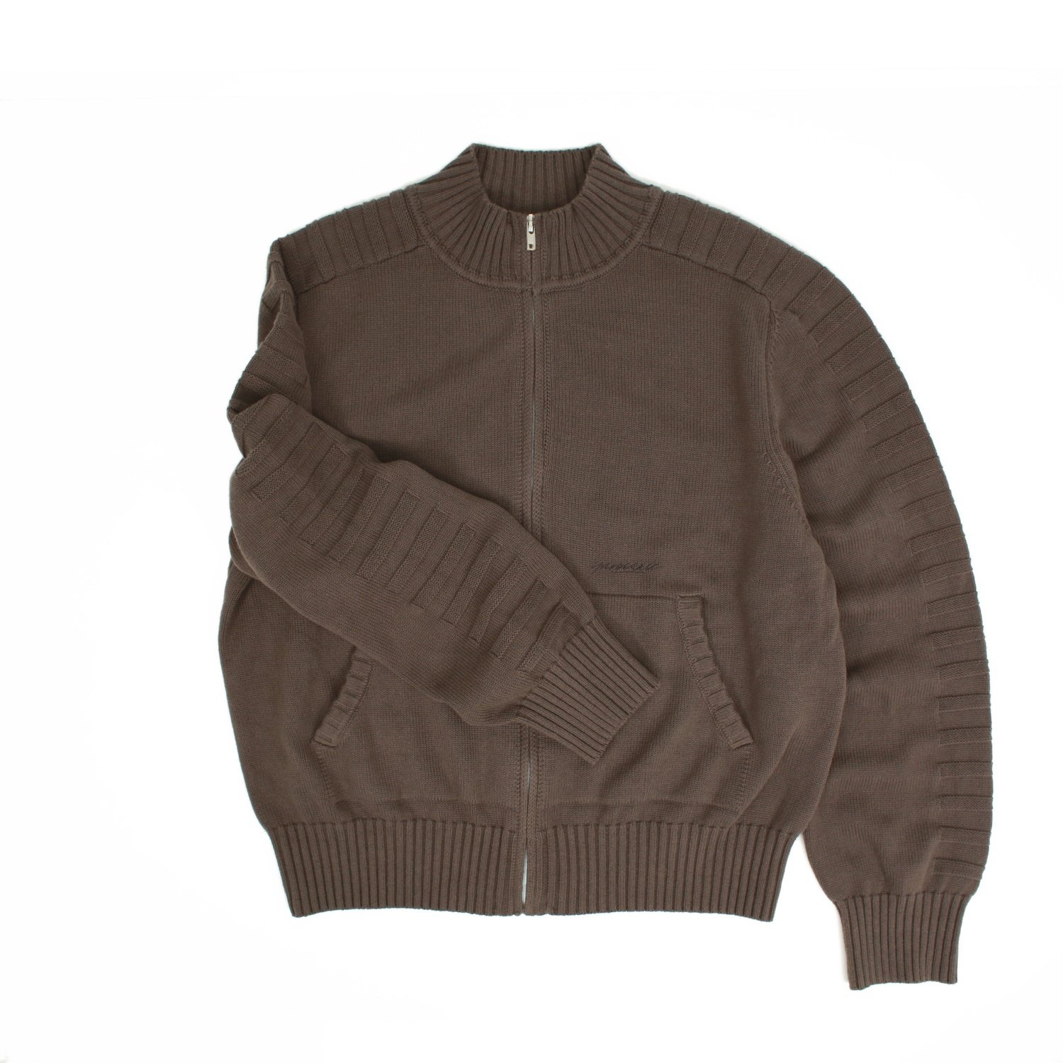 Yardsale Faldo Knitted Full-Zip - brown