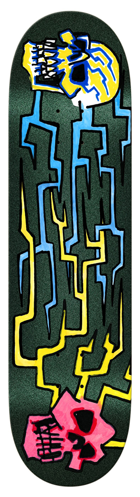 Krooked Skateboard Deck Worrest Skulls And Bolts Slick TT 8,30 Krooked Skateboard Deck Worrest Skulls And Bolts Slick TT 8,30