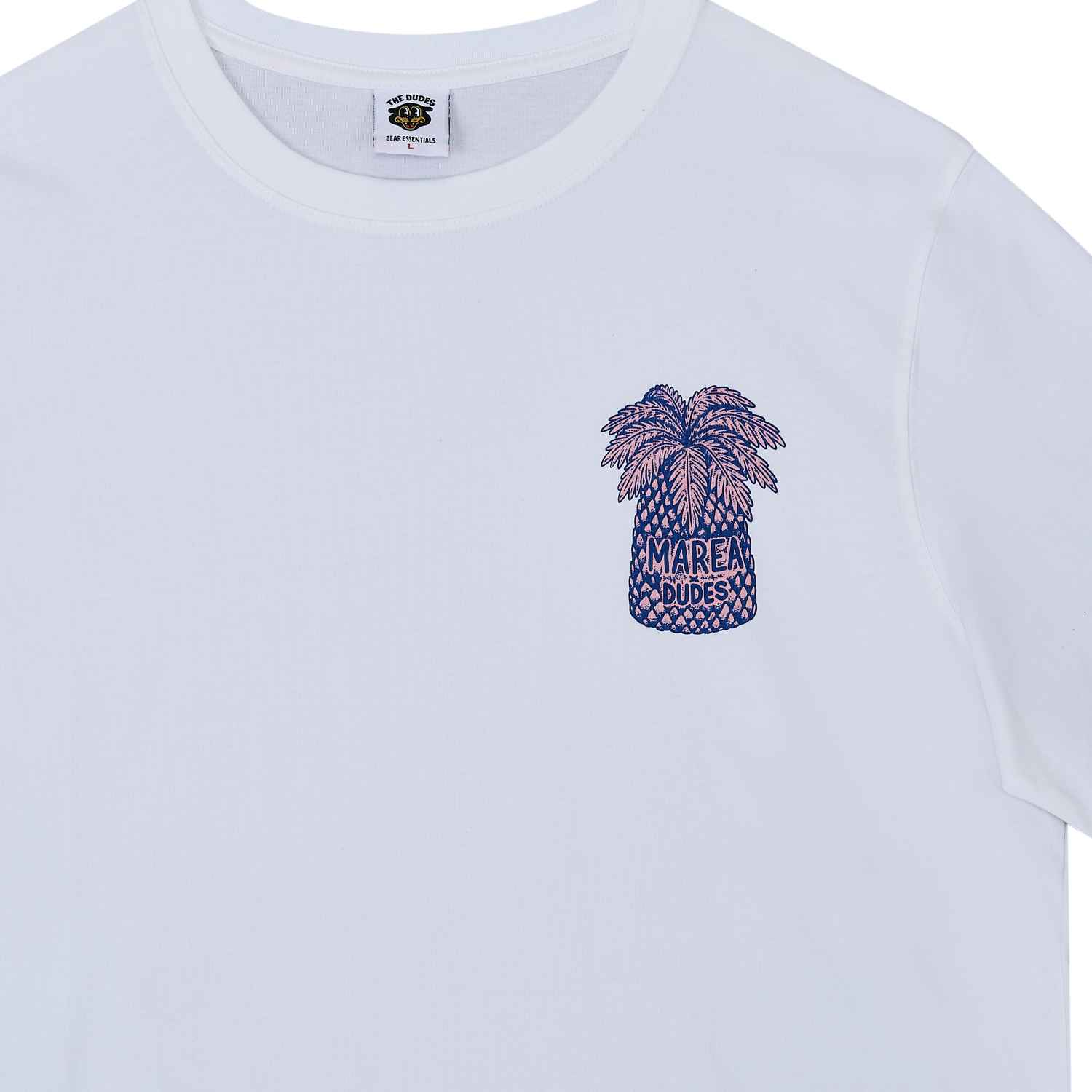 The Dudes Marea Palmerita T-Shirt Premium - white XXXL
