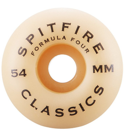 Spitfire Skateboard Wheels F4 Classics 97A 54mm Spitfire Skateboard Wheels F4 Classics 97A 54mm
