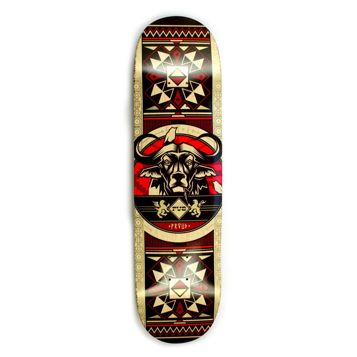 FUA Buffalo red Skateboard Deck 8.37