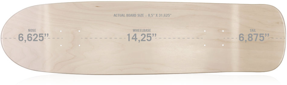 Control Old School Deck OS2 32 x 8.5 Torpedo