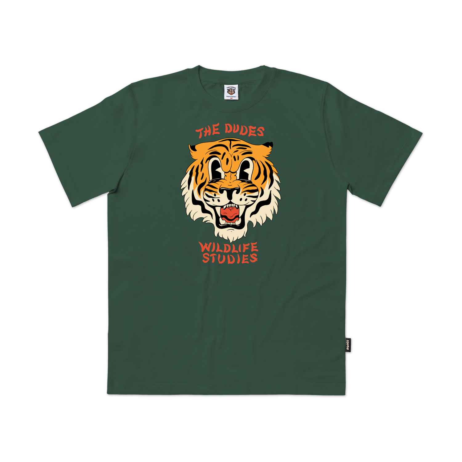 The Dudes Wildlife Studies Classic T-Shirt - Bottle green XXXL