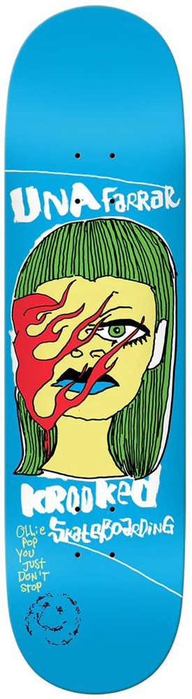 Krooked Skateboard Deck Farrar Don`t Stop 8,38