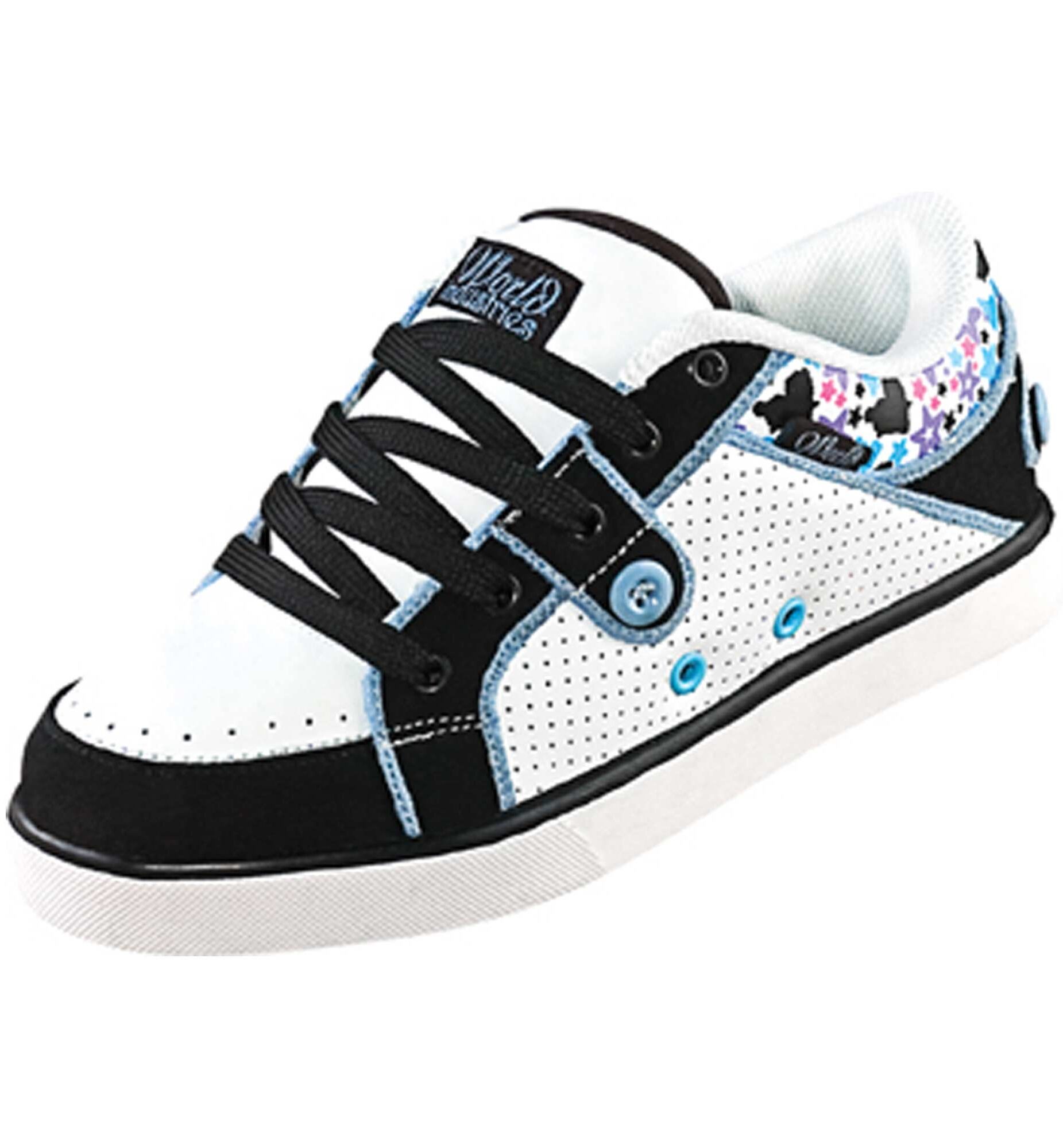 WORLD IND. Womens Shoe LAILA white/black/blue