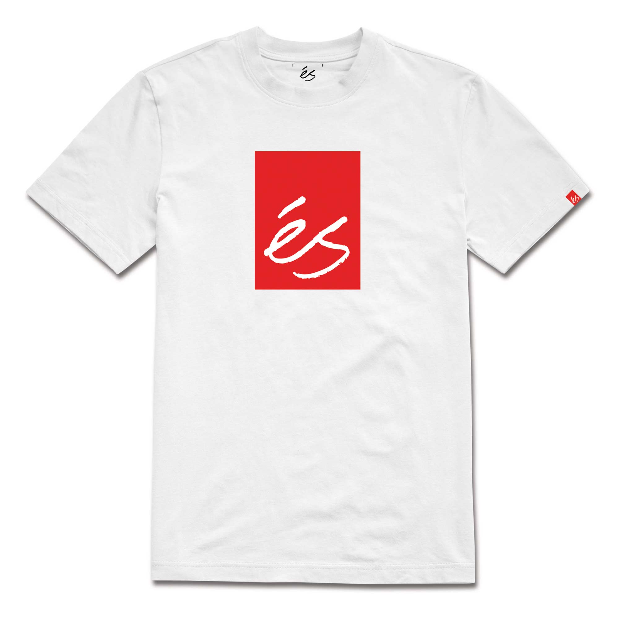 eS SKB T-Shirt MAIN BLOCK 2 (groß hell), white/red M