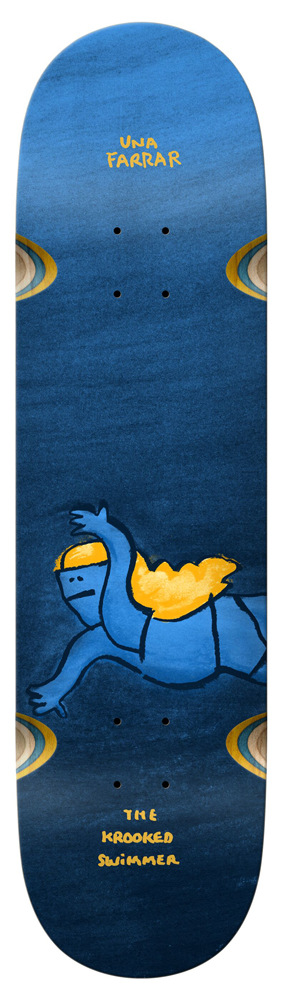 Krooked Skateboard Deck Una Swimmer 8,28