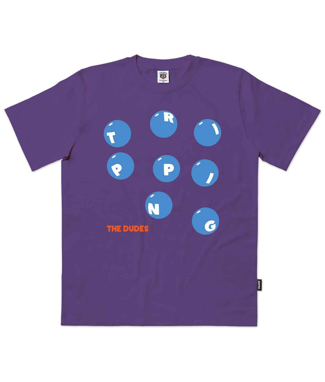 The Dudes Tripping Balls Seasonal T-Shirt - prism violet XXXL