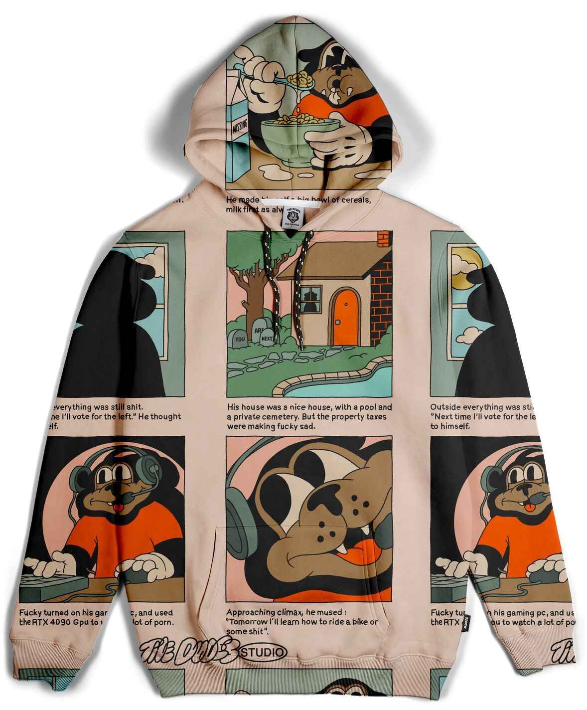 The Dudes Fucky Weekly Classic Hoody Premium - multicolor XXXL