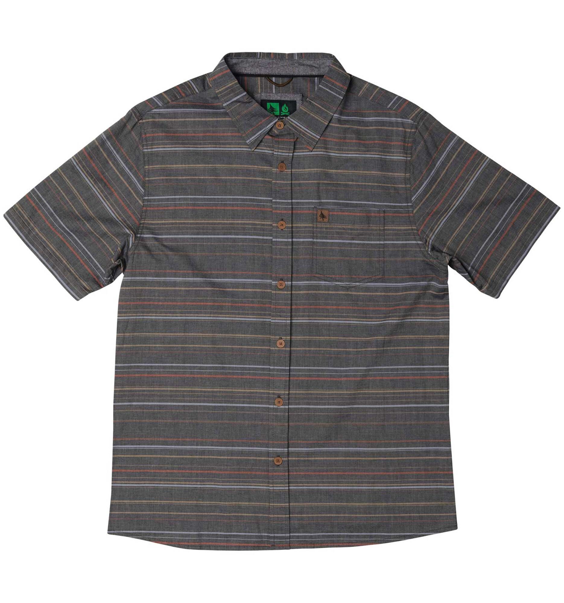 HIPPYTREE Shirt ANZA Woven S/S asphalt HIPPYTREE Shirt ANZA Woven S/S, asphalt S