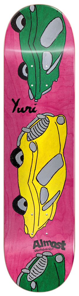 Almost Skateboard Deck Yuri Cars 8,375 IL Almost Skateboard Deck Yuri Cars 8,375 IL