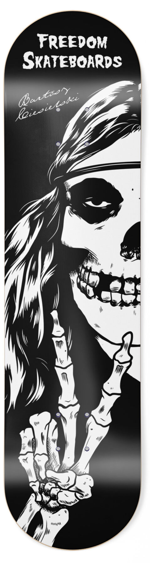 freedom-skateboards-crimson-hippie-skateboard-deck.jpg Freedom Ciesielski Crimson Hippie Skateboard Deck 8.37