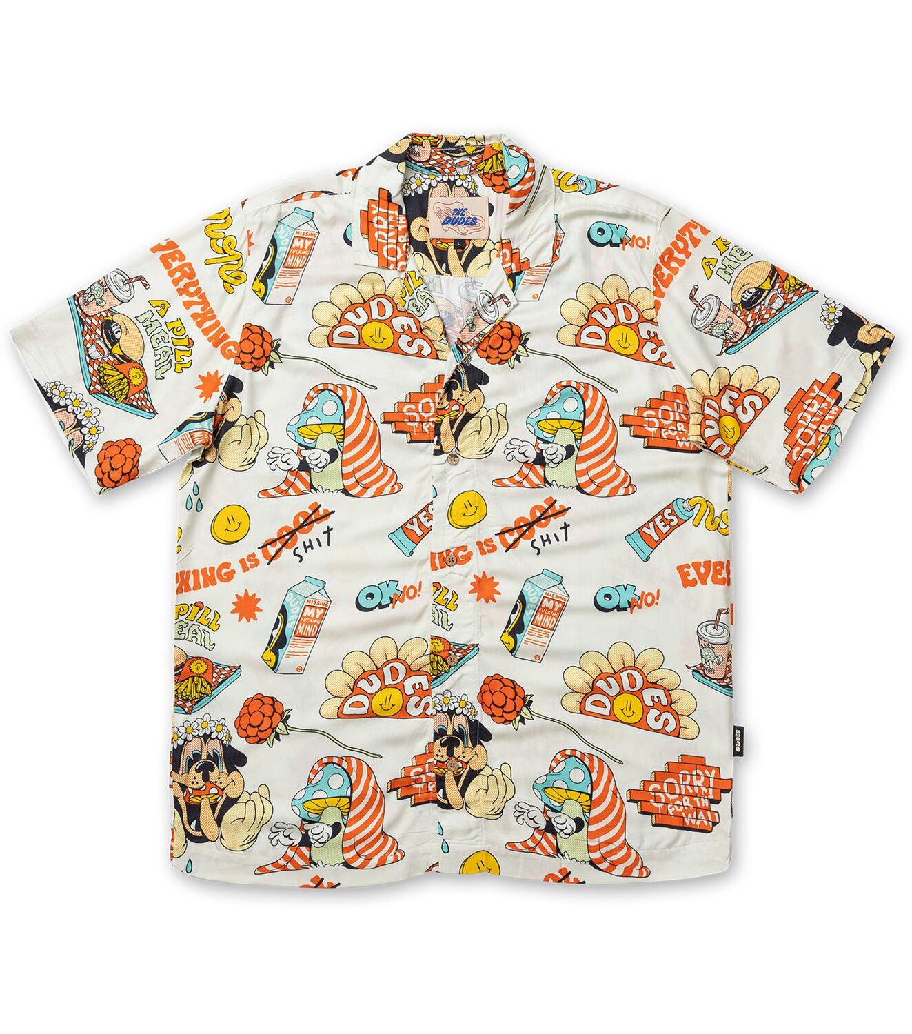The Dudes A Pill Meal I Hawaiian Shirt - Multicolor XS The Dudes A Pill Meal I Hawaiian Shirt - Multicolor XXXL