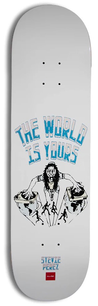 12210063-1 Chocolate Skateboard Deck Perez World Is Yours 7,75