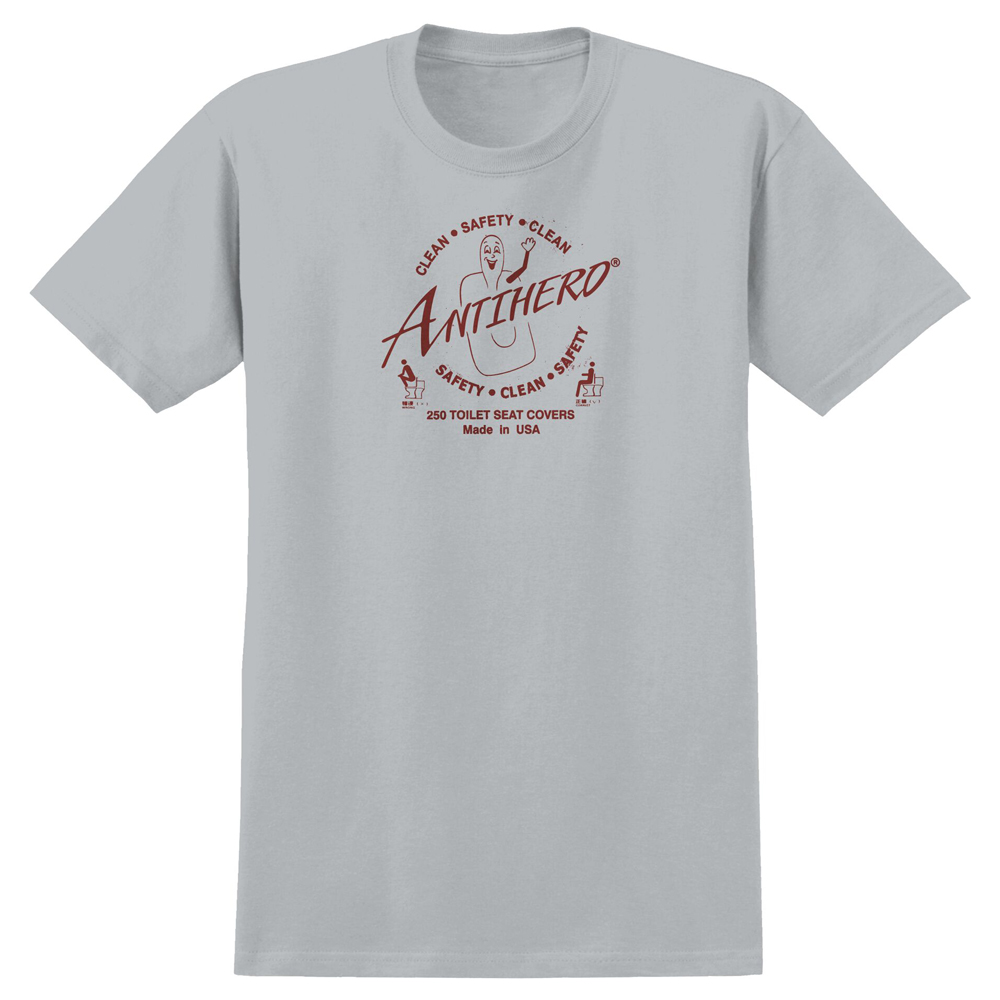 T-Shirt Anti Hero Clean Safety Ringspun Silver XXL