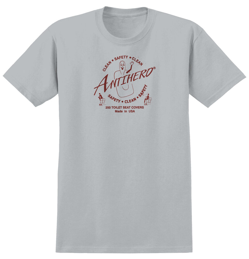28850029-1 T-Shirt Anti Hero Clean Safety Ringspun Silver XXL