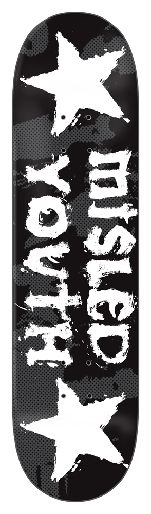 Zero Skateboard Deck Team Misled Youth 30 Years Reissue 8,25
