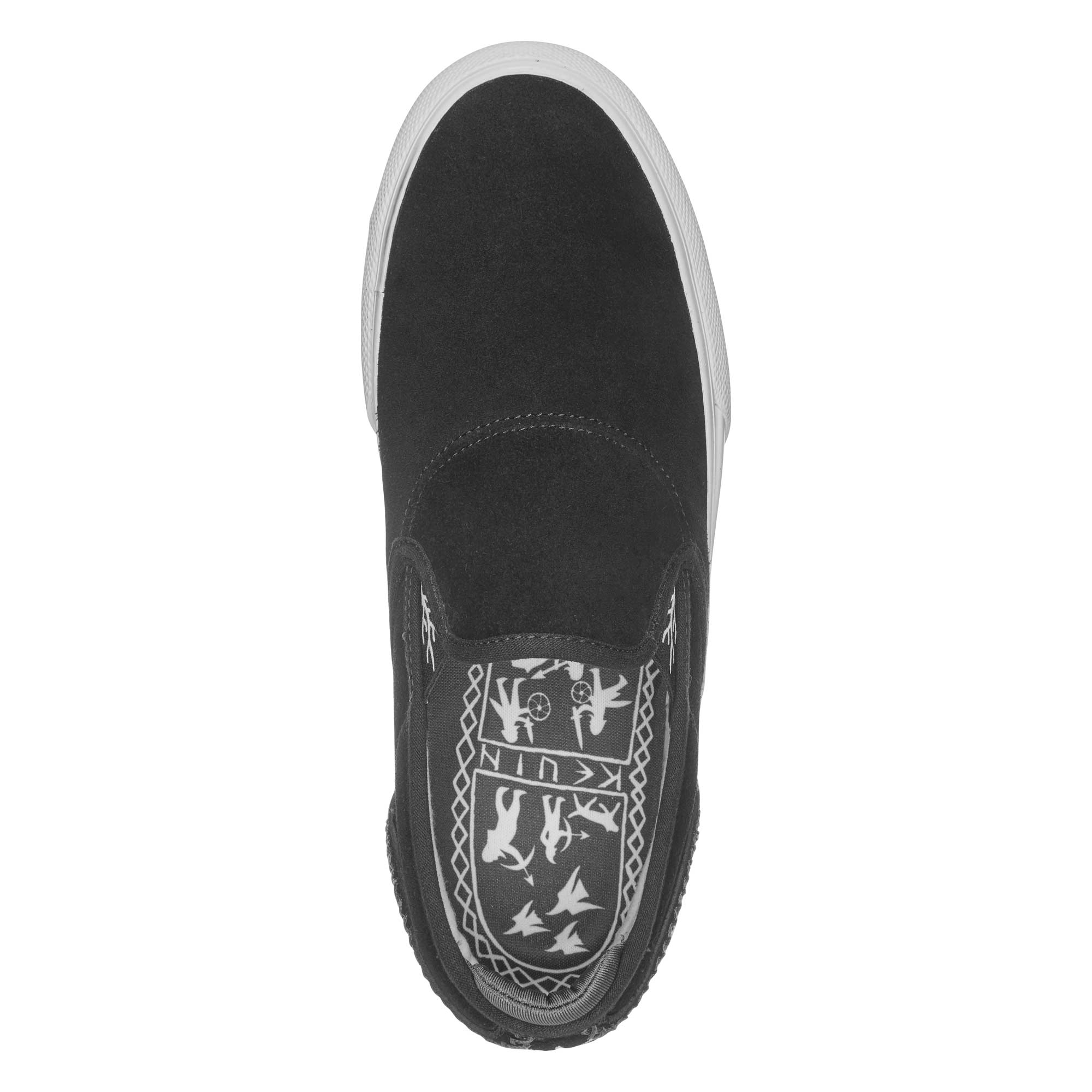 EMERICA Shoe WINO G6 SLIP-ON bla/whi/whi, black/white/white 12