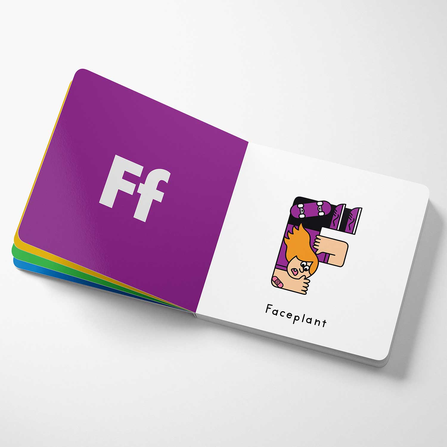 The Dudes Skateboard ABC Book Awesome ABC Skateboard ABC Book - Multicolor