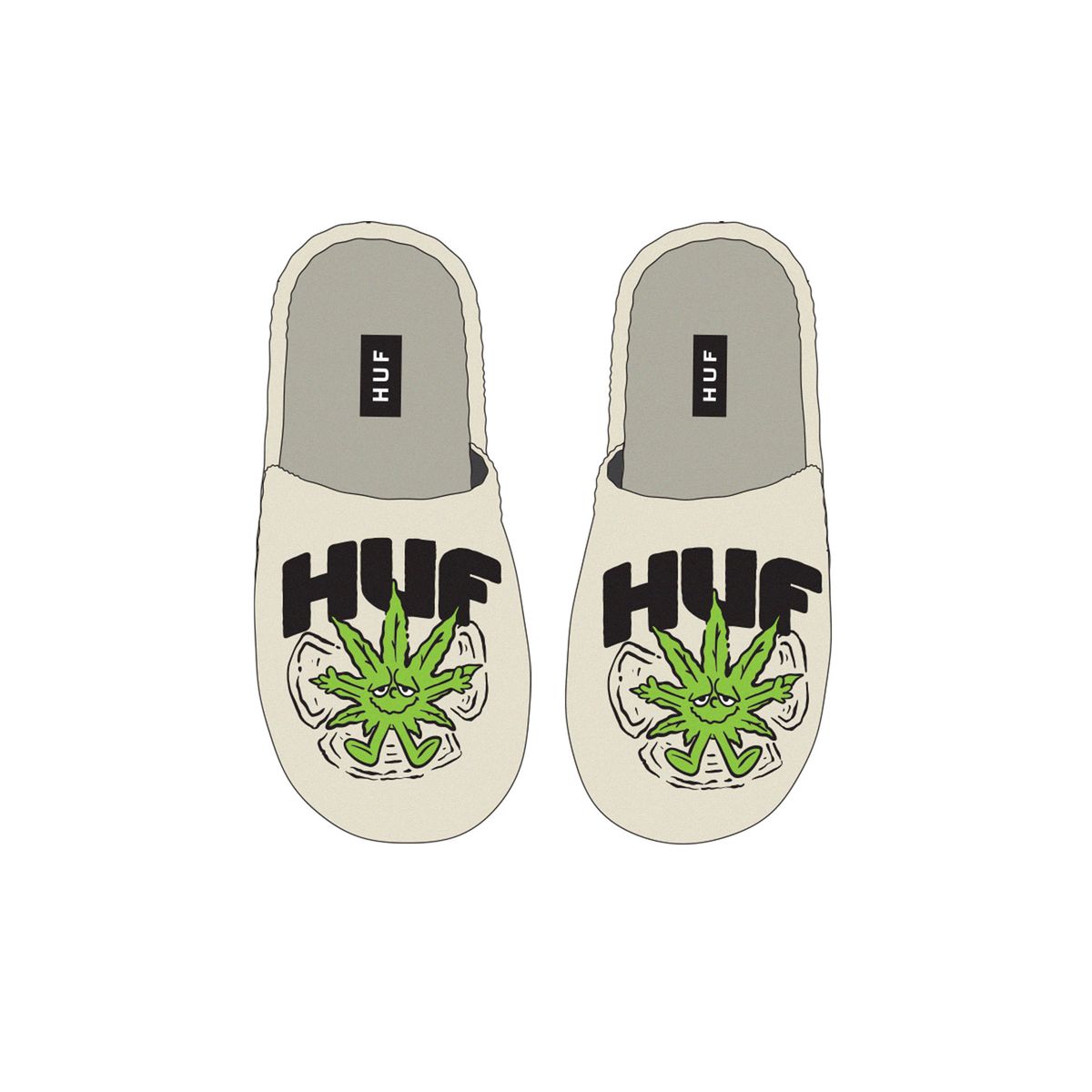HUF Snow Angel Fuzzy Slipper - natural