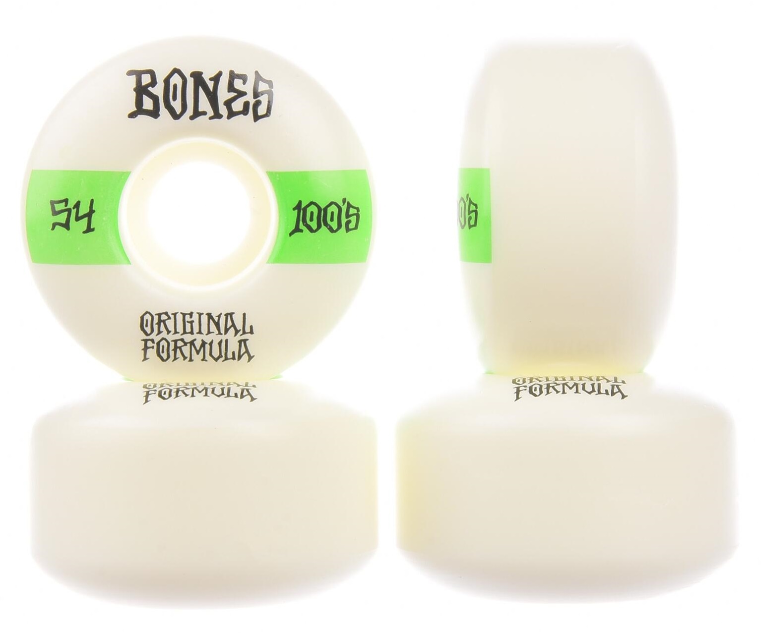 Bones Wheels Skateboard Rollen 100s white OG#19 100A V4 54mm