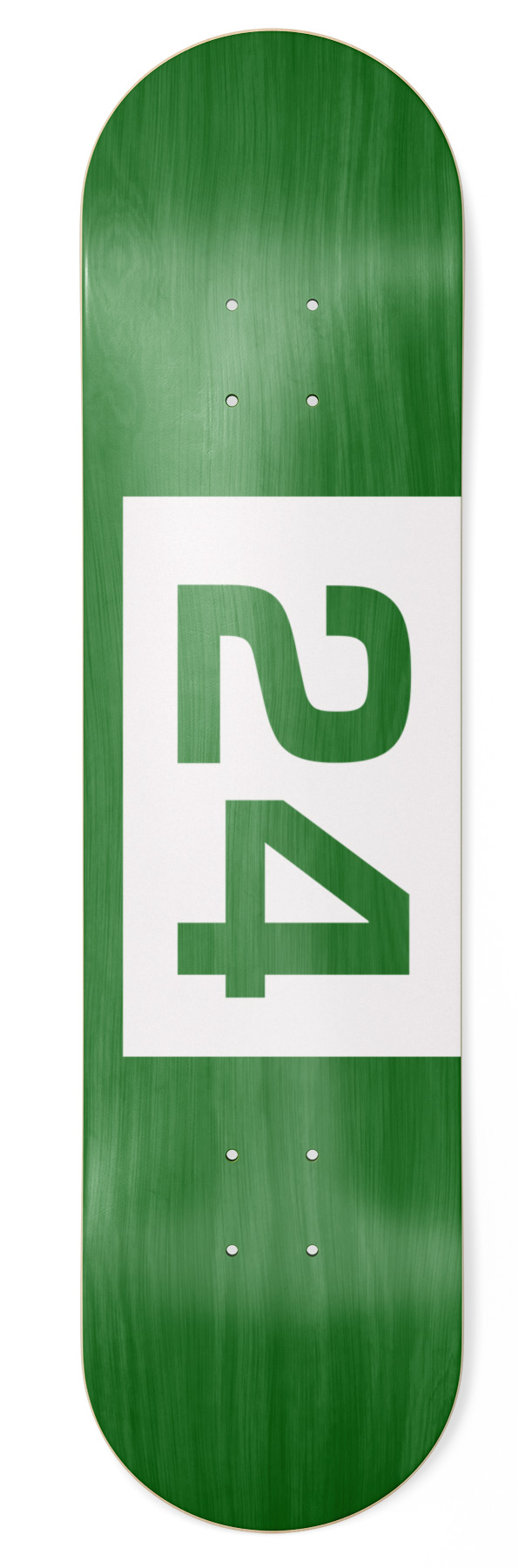 Skateshop24 - 24 white Skateboard Deck 8.75