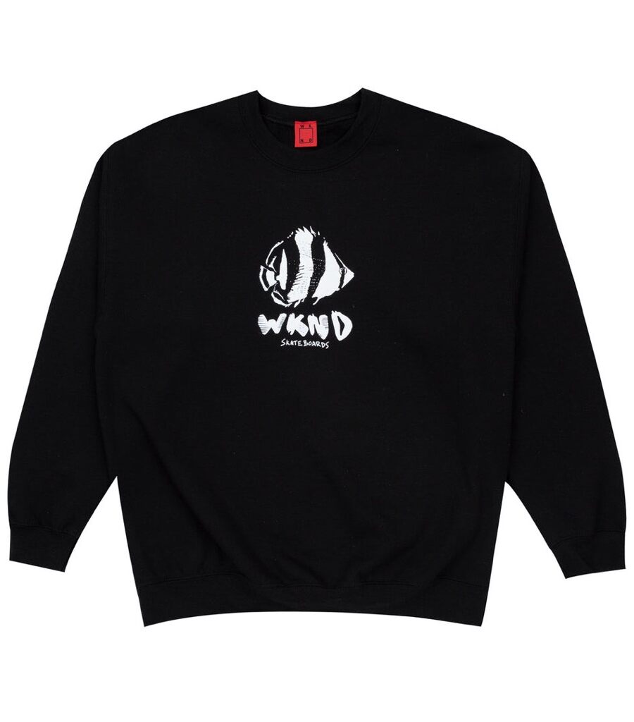 WKND Puffy Fish Pullover - black XXL