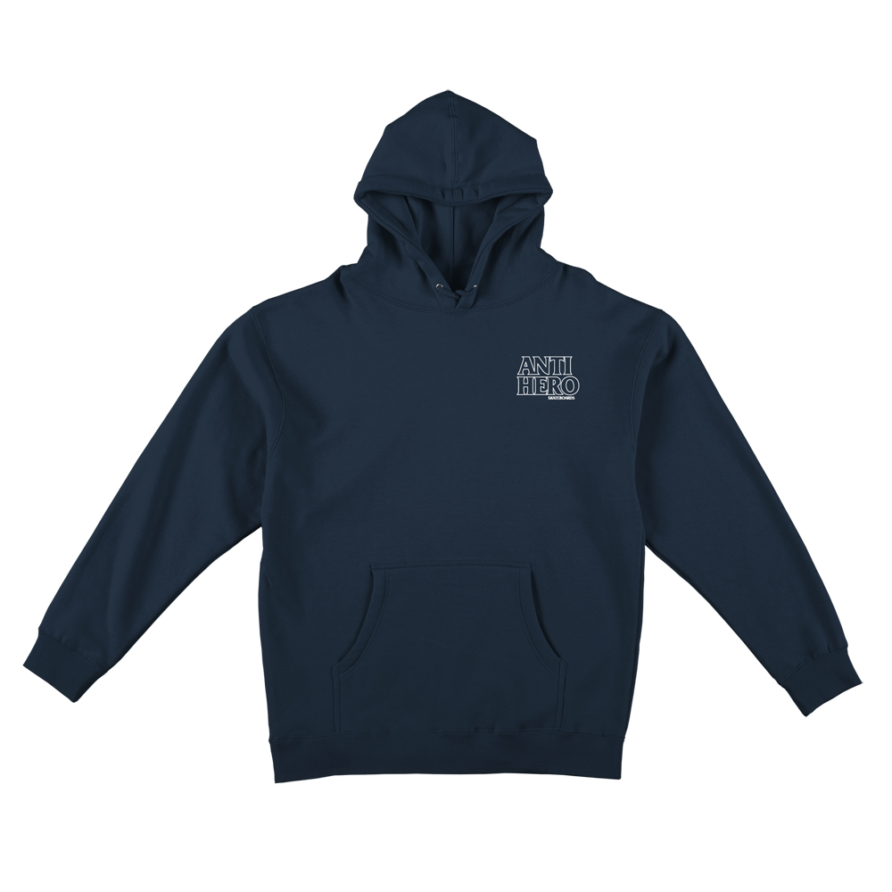Kapuzenpulli Anti Hero Lil Black Hero Outline Deep Navy S