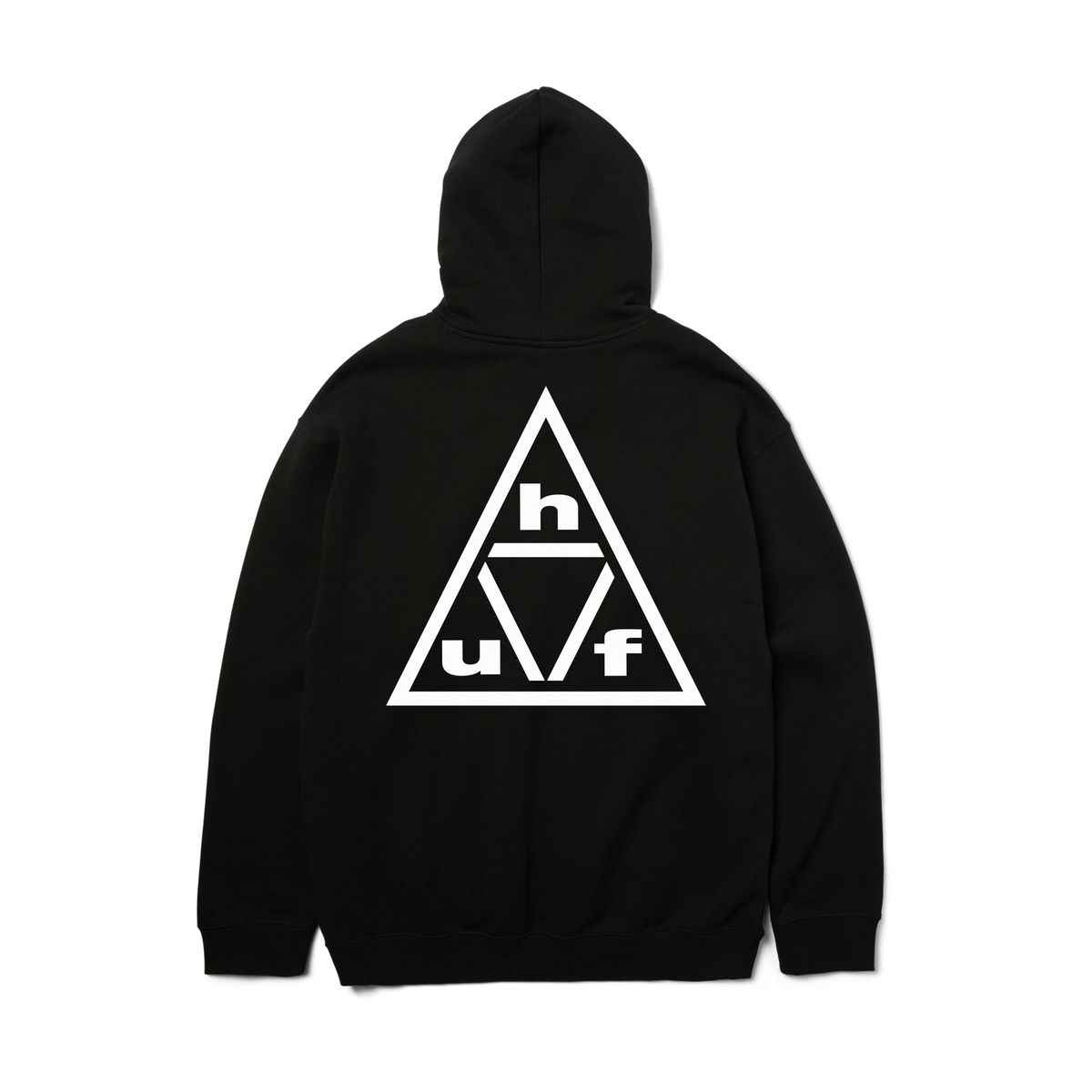 pf00832-bkwht-1 HUF Triple Triangle Hoodie - black/white XXL