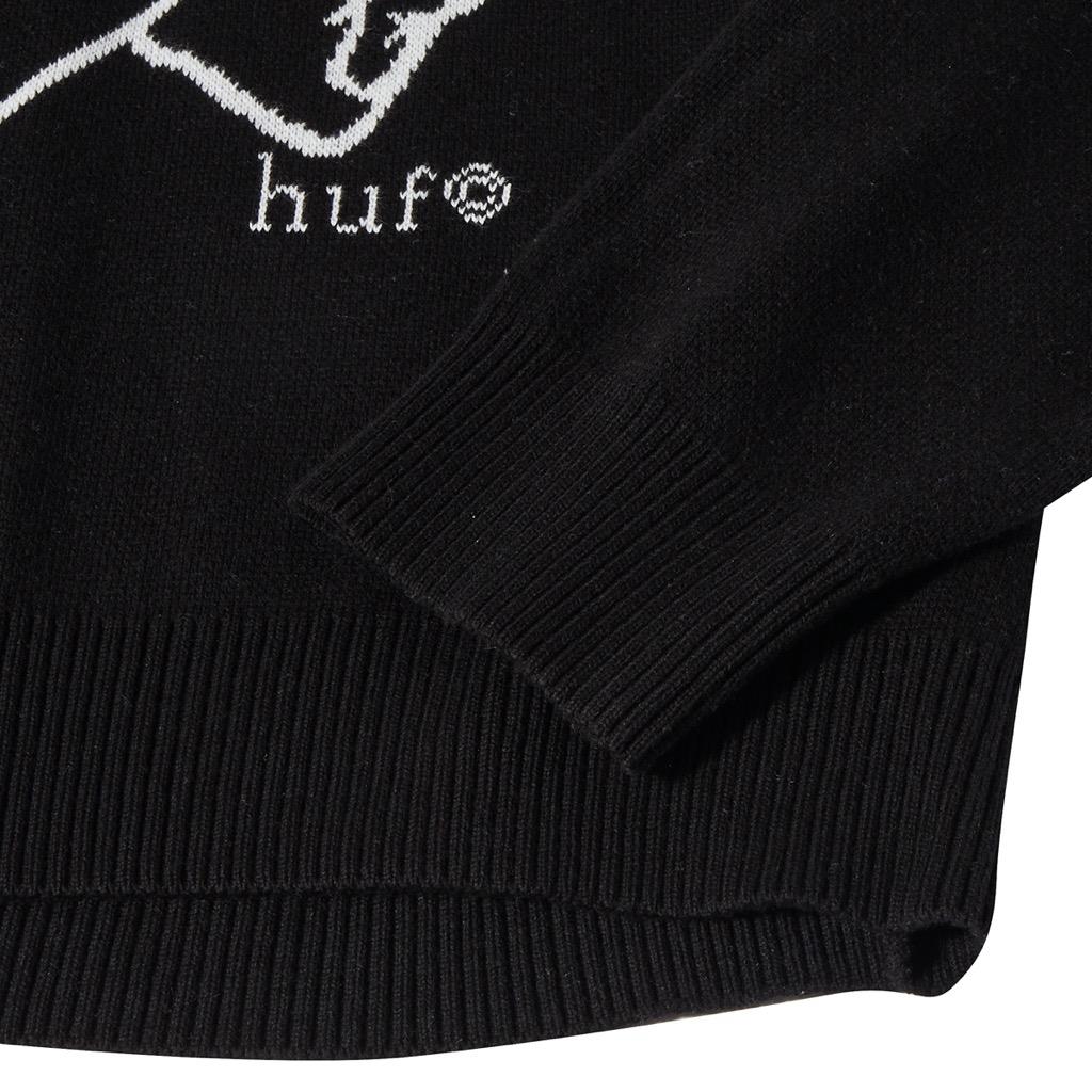 HUF Bad News Pullover - black HUF Bad News Pullover - black XXL