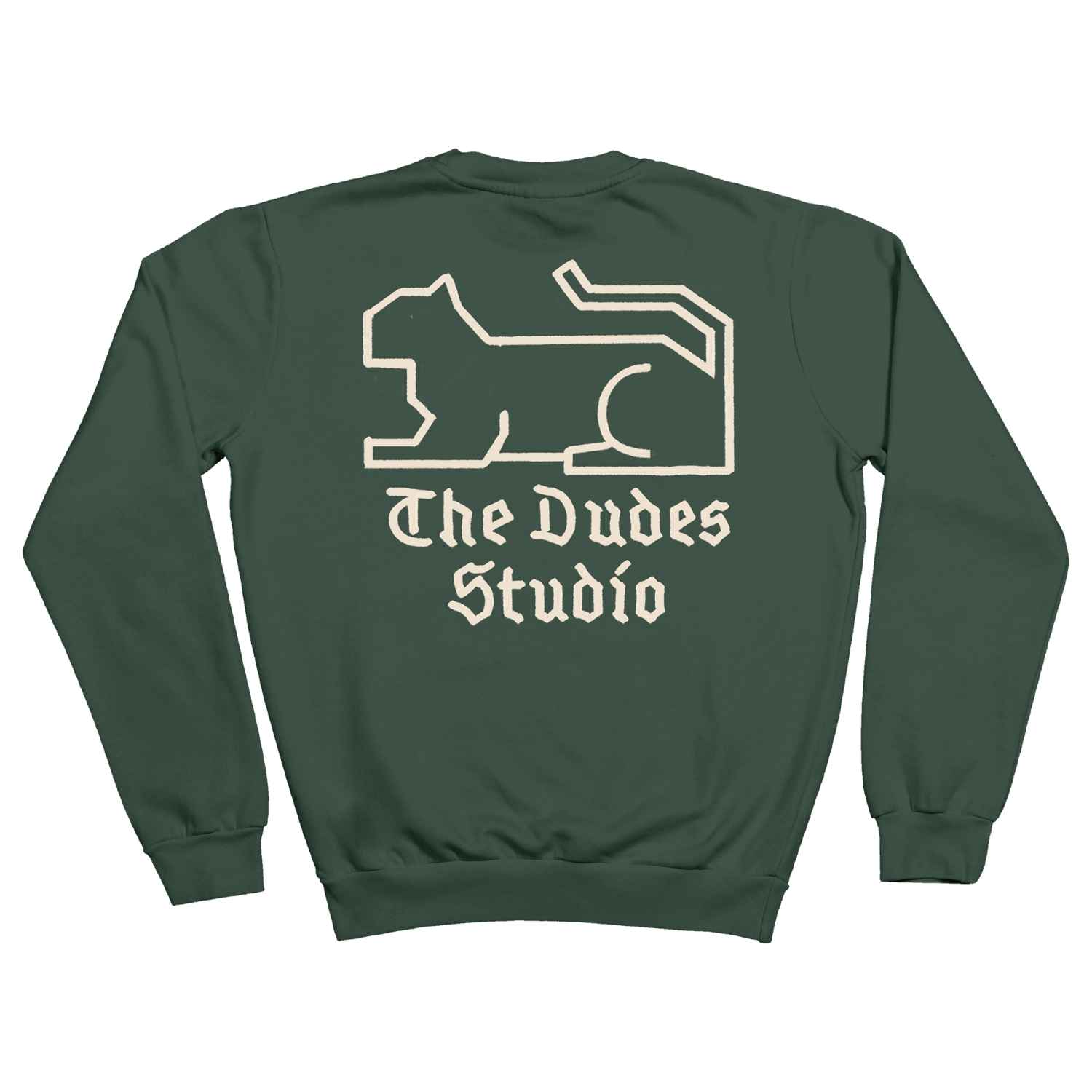 The Dudes Dudes Studio Classic Sweatshirt - Bottle green XXXL